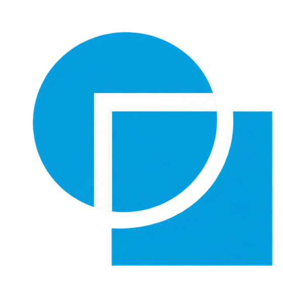 iStreet standalone blue icon on a transparent background